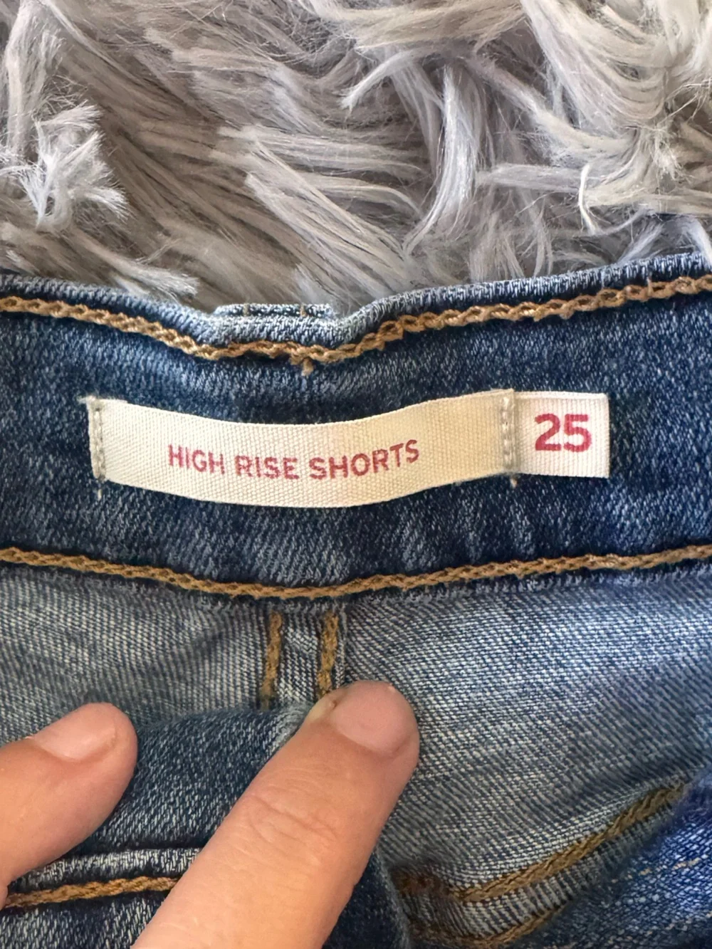 Levi's Distressed Blue Denim Women's Shorts